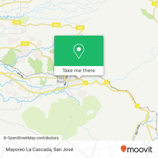 Mayoreo La Cascada map