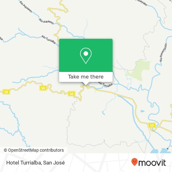 Hotel Turrialba map