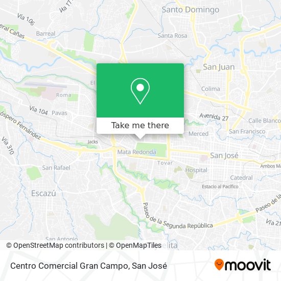 Mapa de Centro Comercial Gran Campo