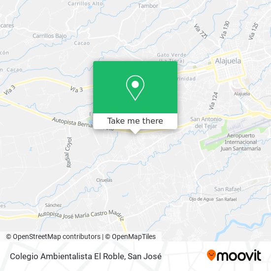 Colegio Ambientalista El Roble map