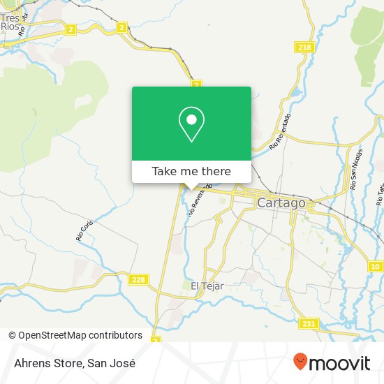 Ahrens Store map