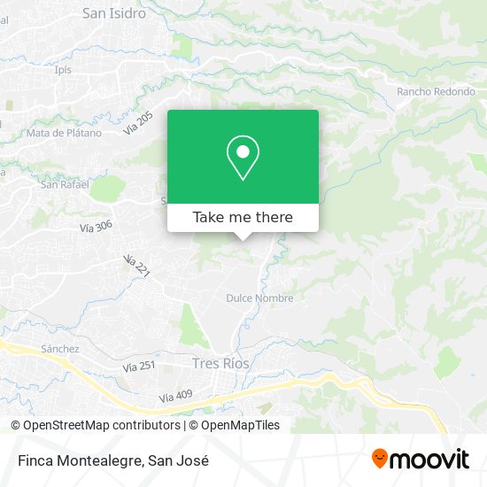 Finca Montealegre map