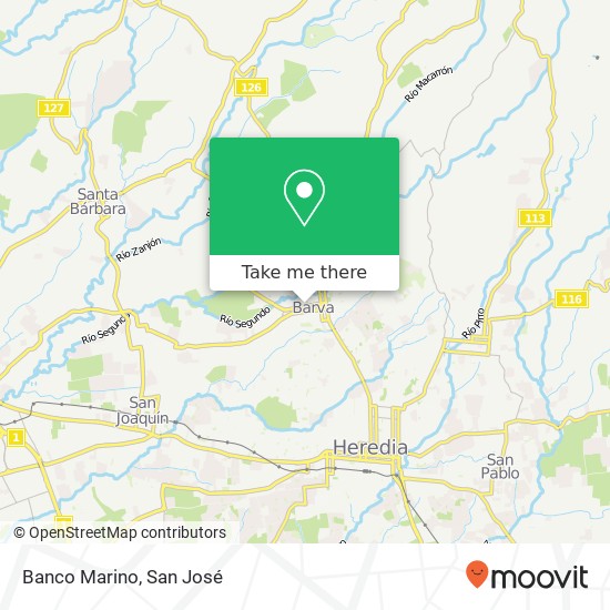 Banco Marino map
