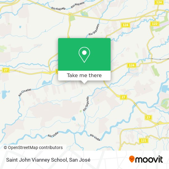 Saint John Vianney School map