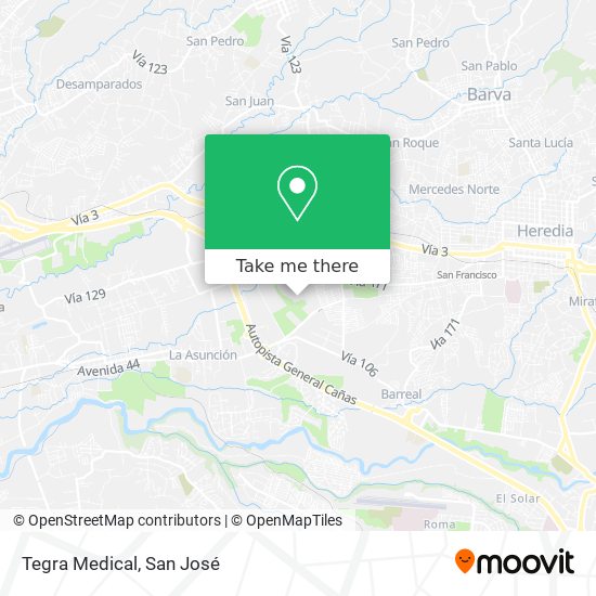 Tegra Medical map