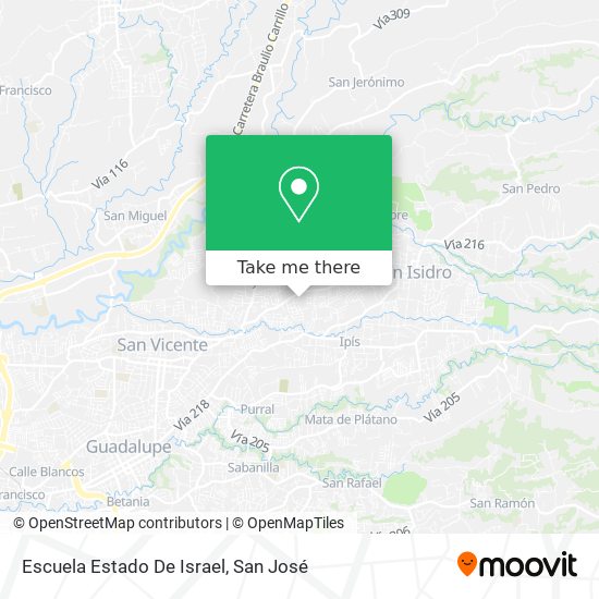 Escuela Estado De Israel map