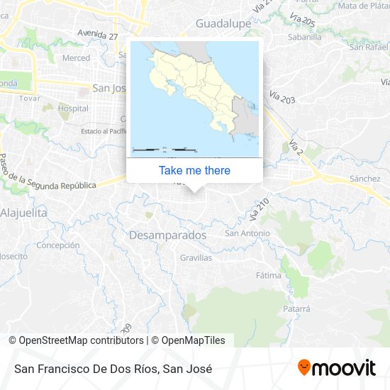 Mapa de San Francisco De Dos Ríos