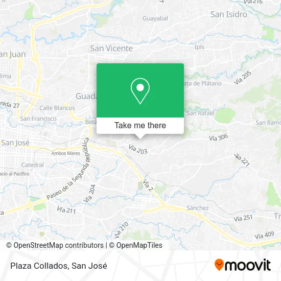 Mapa de Plaza Collados