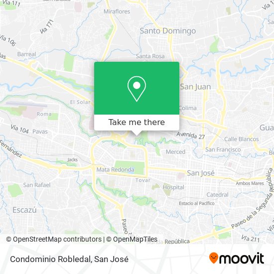 Condominio Robledal map