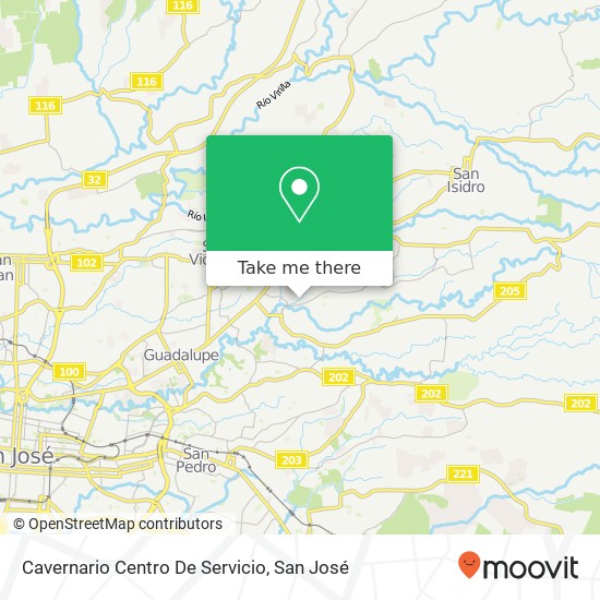 Cavernario Centro De Servicio map