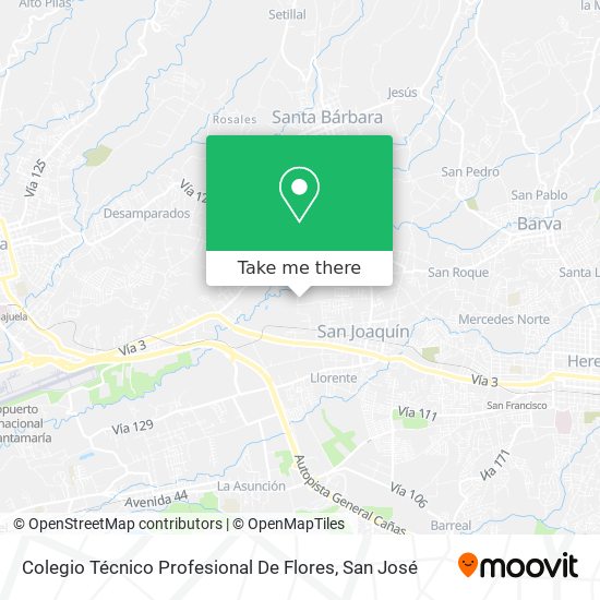 Colegio Técnico Profesional De Flores map