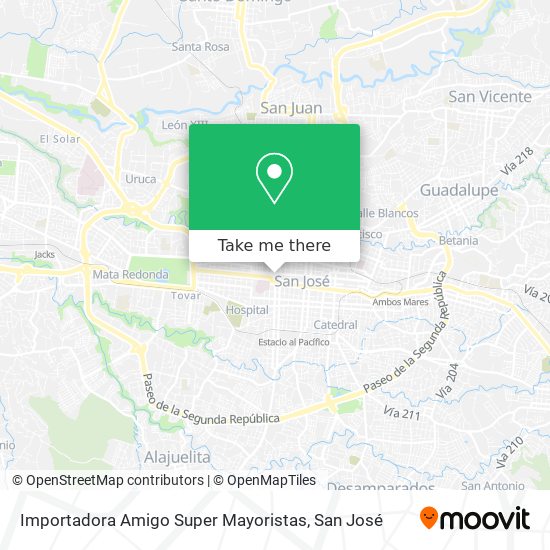 Importadora Amigo Super Mayoristas map