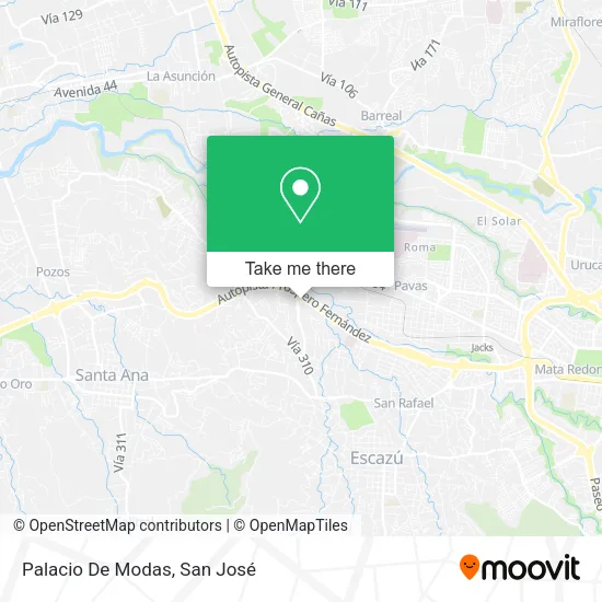 Palacio De Modas map