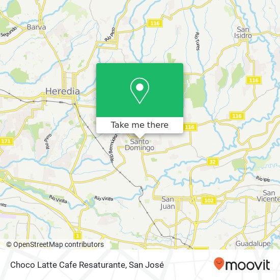 Choco Latte Cafe Resaturante map