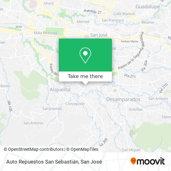 Auto Repuestos San Sebastián map