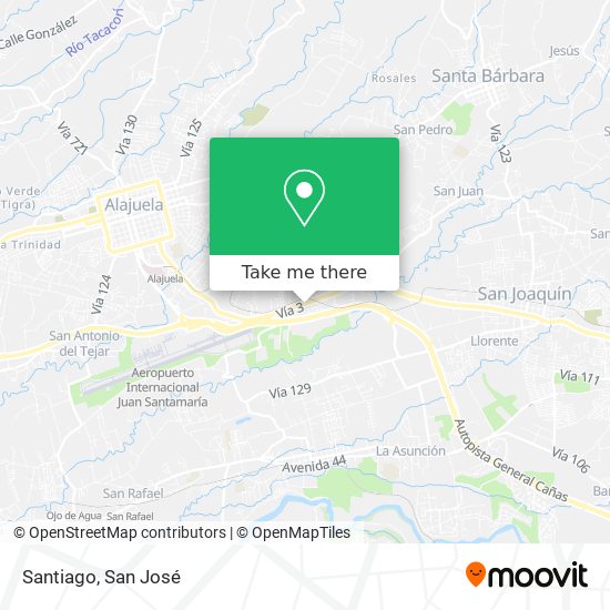 Santiago map