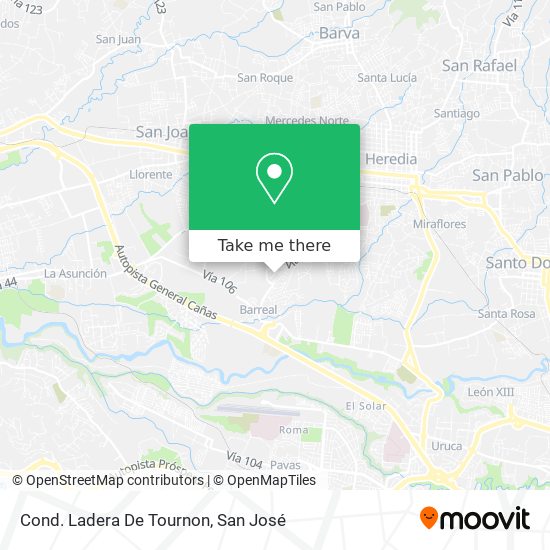 Mapa de Cond. Ladera De Tournon