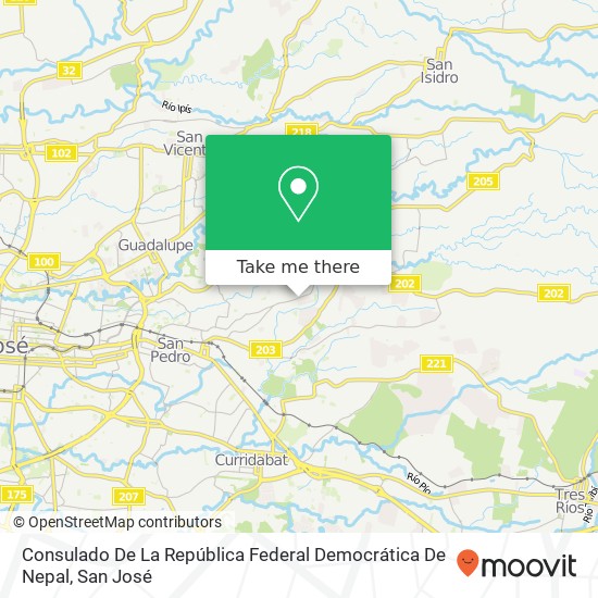 Consulado De La República Federal Democrática De Nepal map