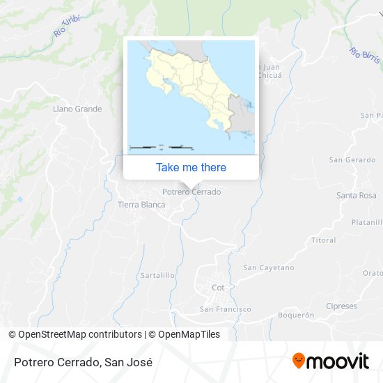 Potrero Cerrado map