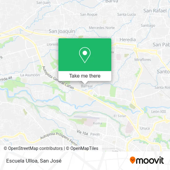 Mapa de Escuela Ulloa