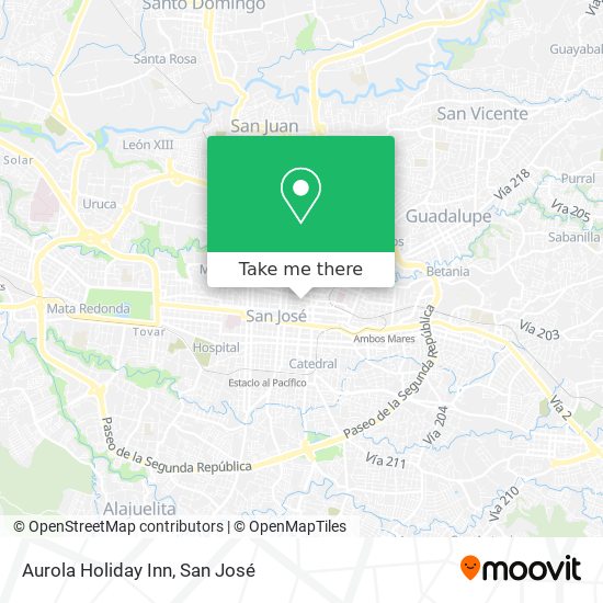Aurola Holiday Inn map
