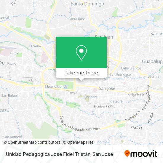 Unidad Pedagógica Jose Fidel Tristán map
