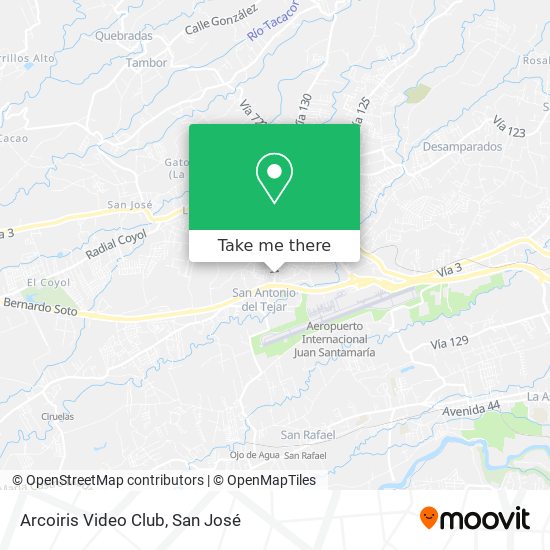 Arcoiris Video Club map
