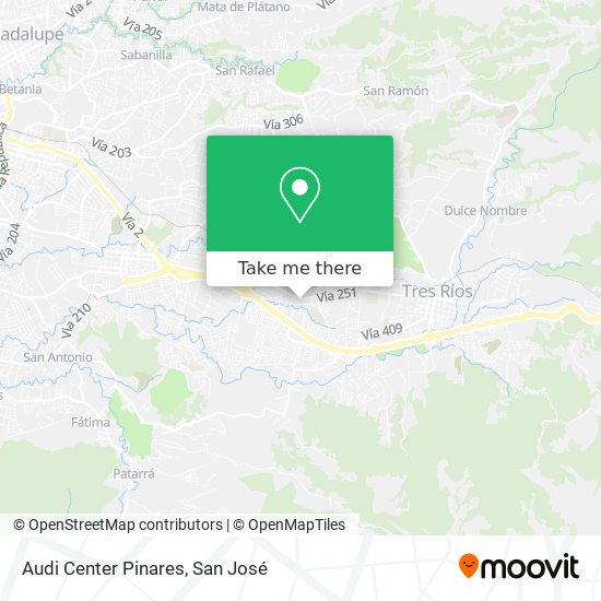 Audi Center Pinares map