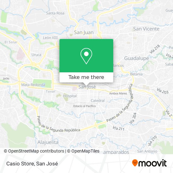 Casio Store map