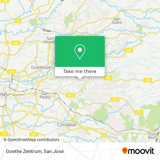 Goethe Zentrum map