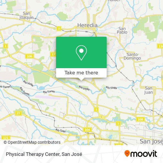 Physical Therapy Center map