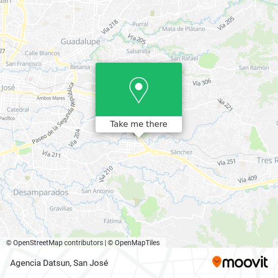 Agencia Datsun map
