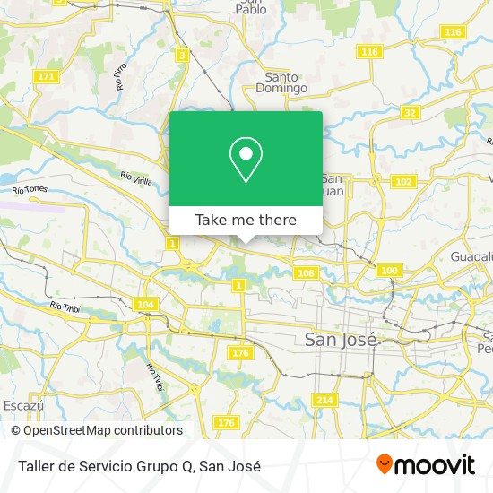 Taller de Servicio  Grupo Q map
