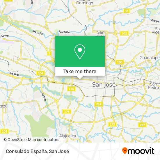 Consulado España map