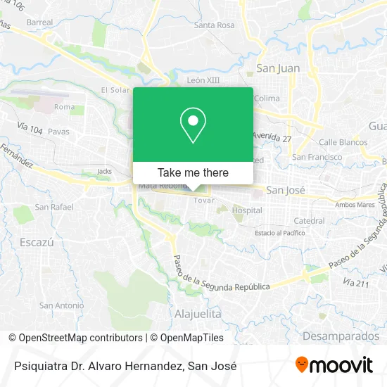 Psiquiatra Dr. Alvaro Hernandez map