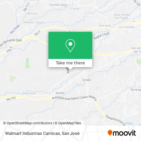 Mapa de Walmart Industrias Carnicas