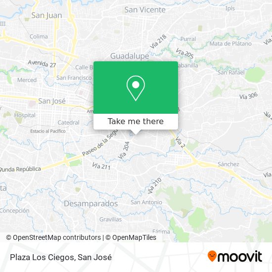 Mapa de Plaza Los Ciegos