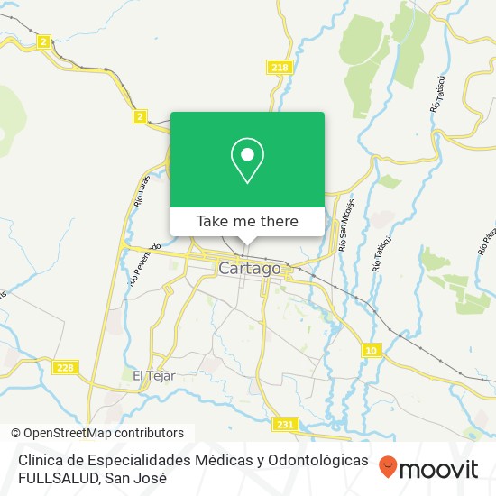 Clínica de Especialidades Médicas y Odontológicas FULLSALUD map