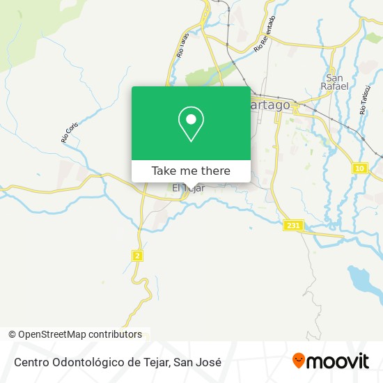 Centro Odontológico de Tejar map