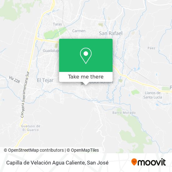 Capilla de Velación Agua Caliente map