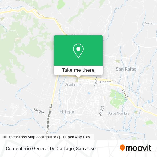 Cementerio General De Cartago map