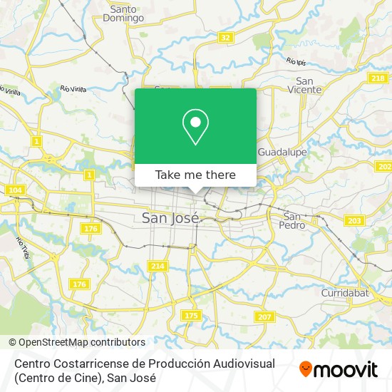 Centro Costarricense de Producción Audiovisual (Centro de Cine) map