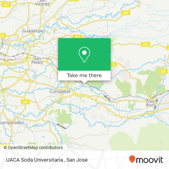 UACA Soda Universitaria. map