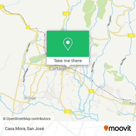 Casa Mora map