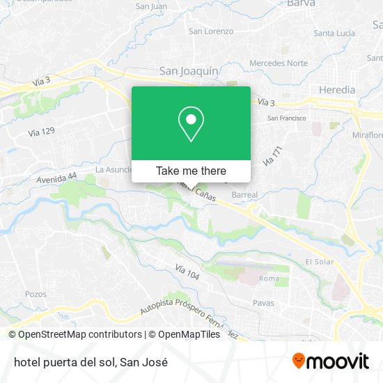 hotel puerta del sol map