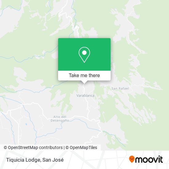 Tiquicia Lodge map