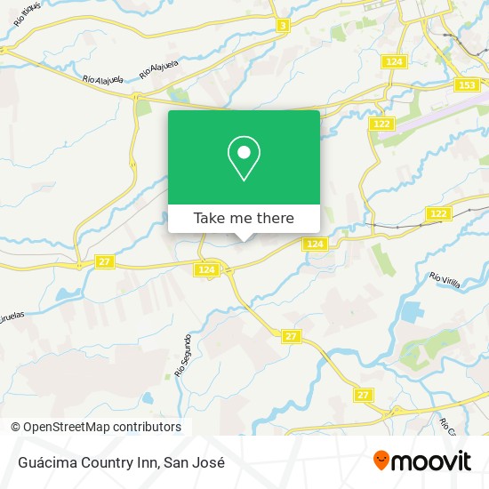 Guácima Country Inn map