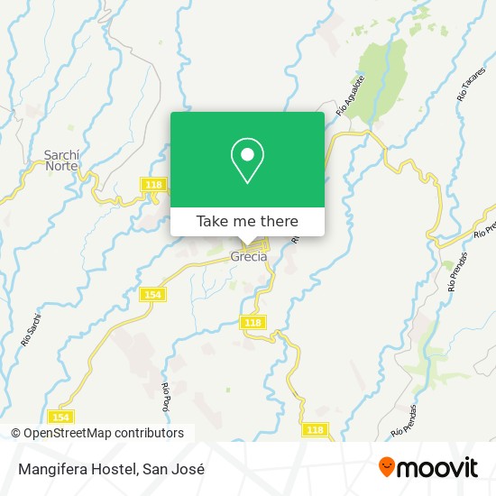 Mangifera Hostel map