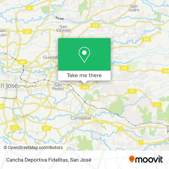 Cancha Deportiva Fidelitas map