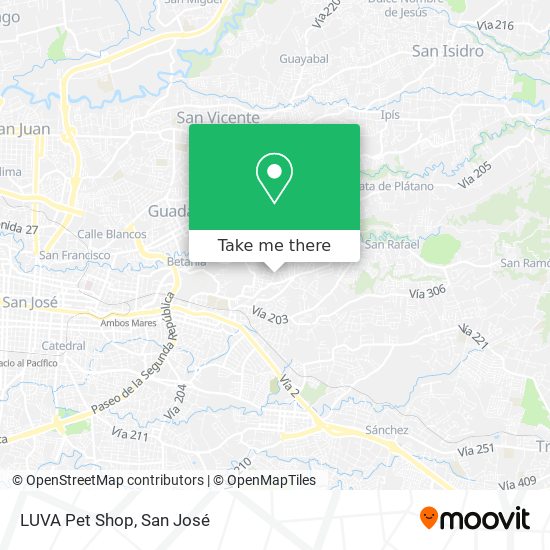 LUVA Pet Shop map